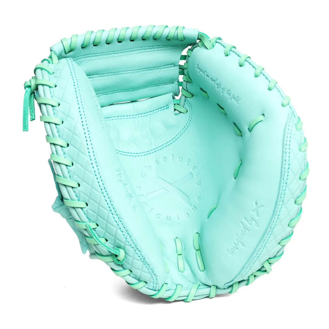 32.5" youth catcher's mitt | mint dipped - Image 3
