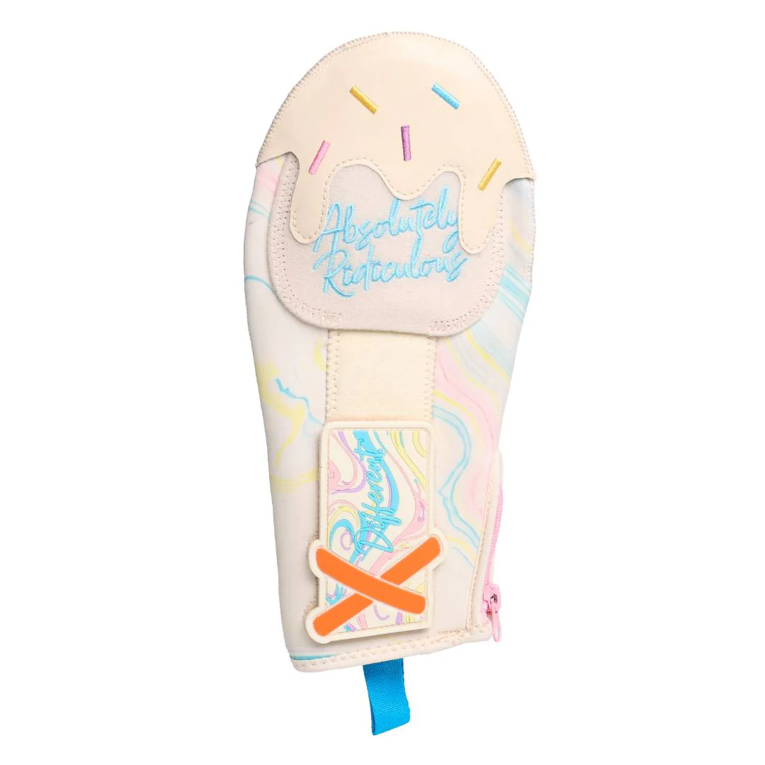 birthday cake hybrid sliding mitt