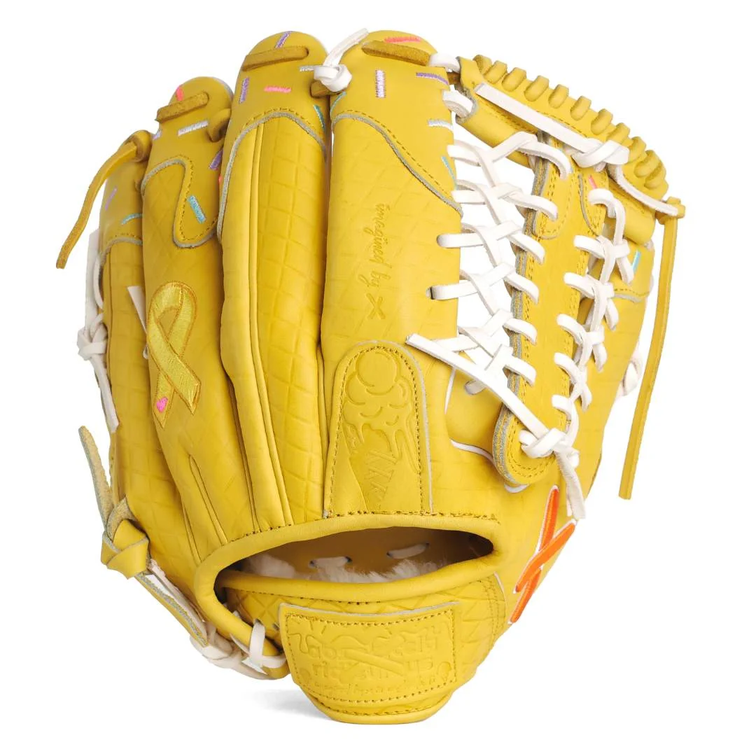 softball | gold ribbon childhood cancer awareness glove - Image 7