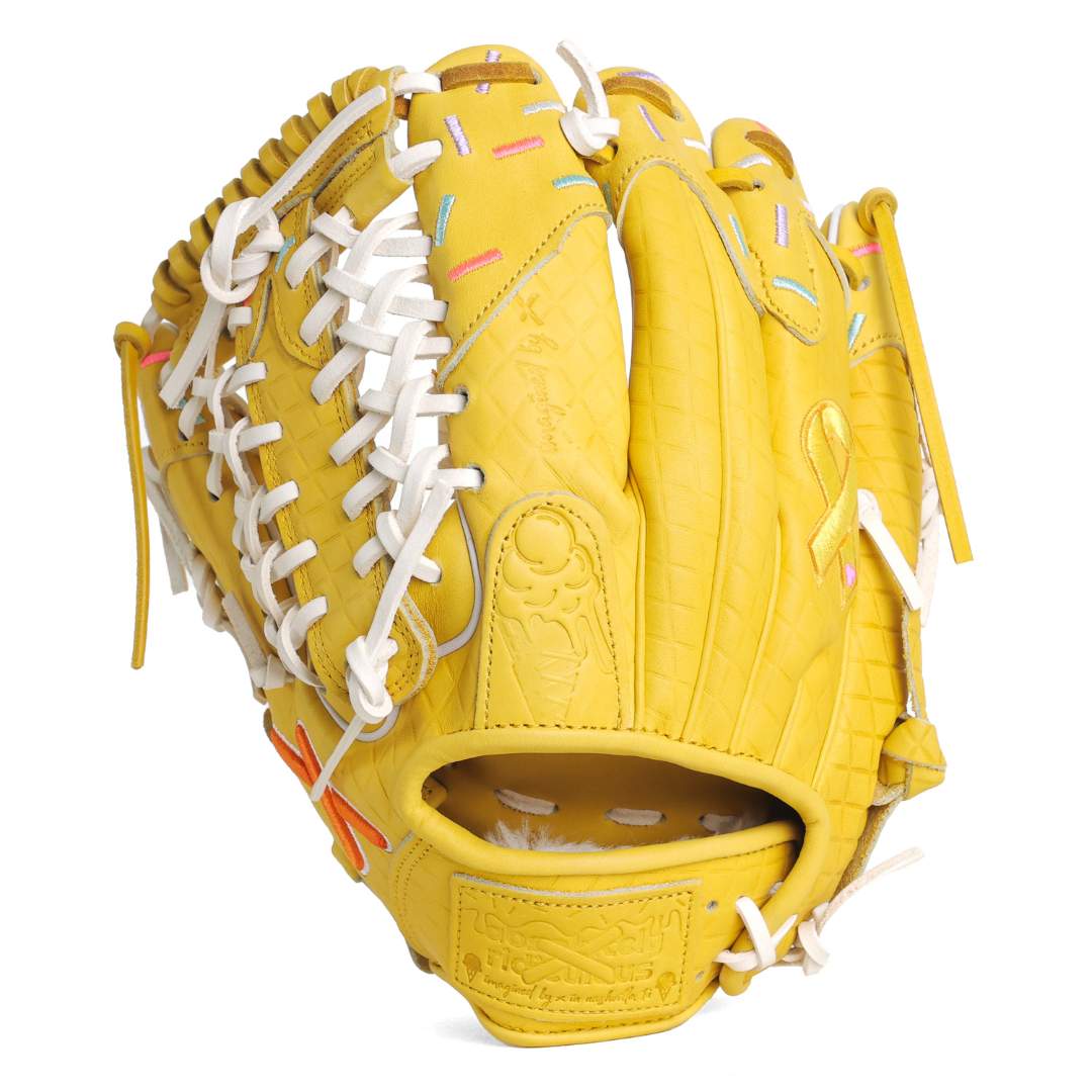 softball | gold ribbon childhood cancer awareness glove - Image 8
