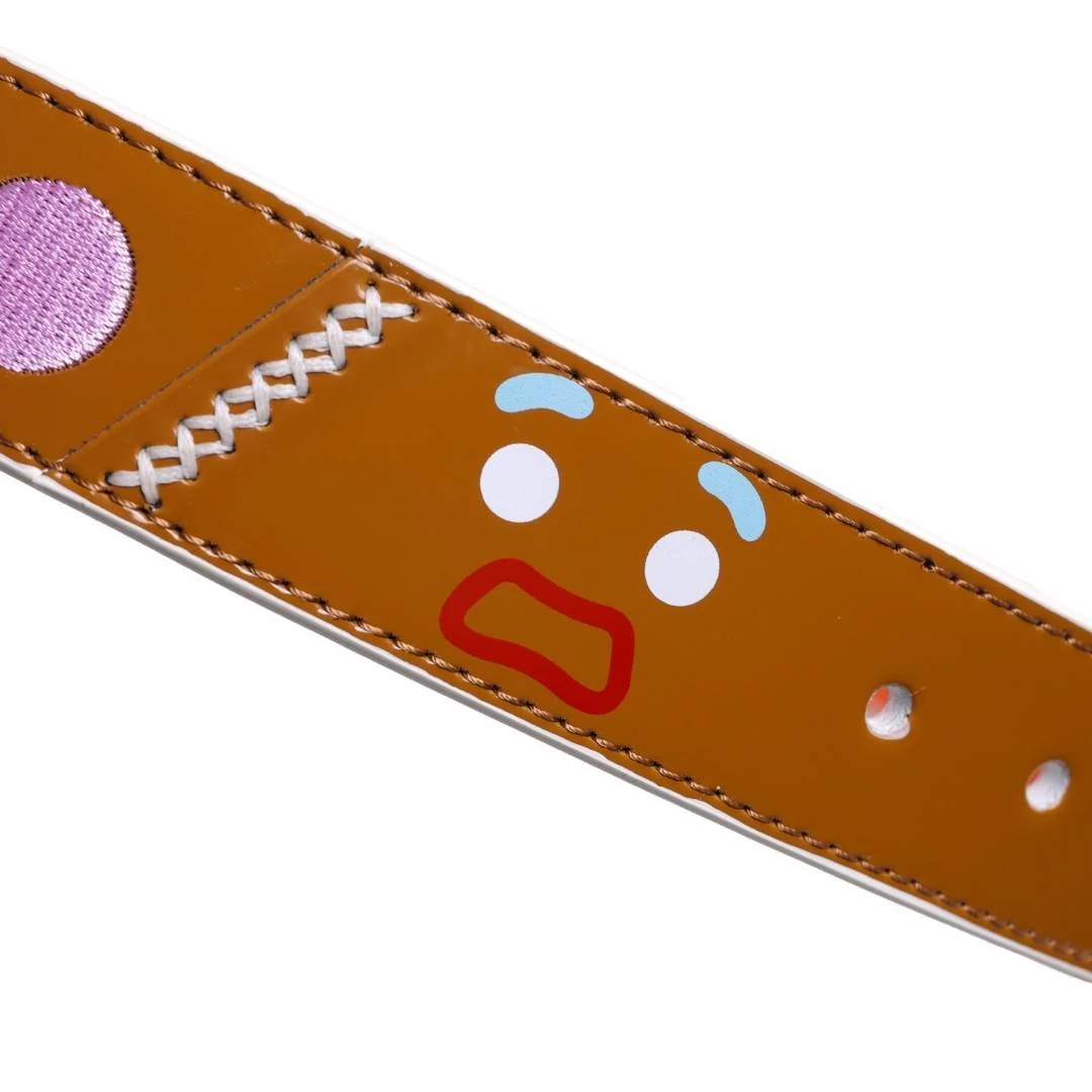 gingerbread man handmade leather belt - Image 4