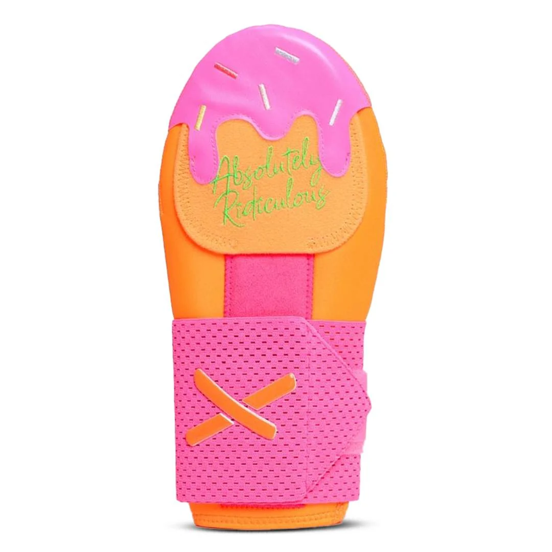 rainbow sherbet ice cream sliding mitt
